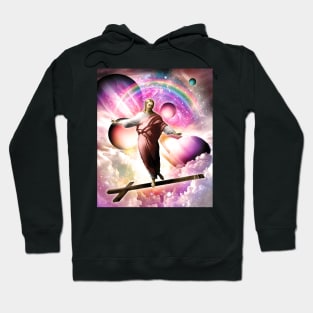 Space top jesus hoodie